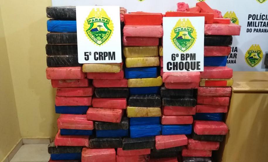 Quase 800 quilos de maconha são apreendidos pela PM em Cascavel