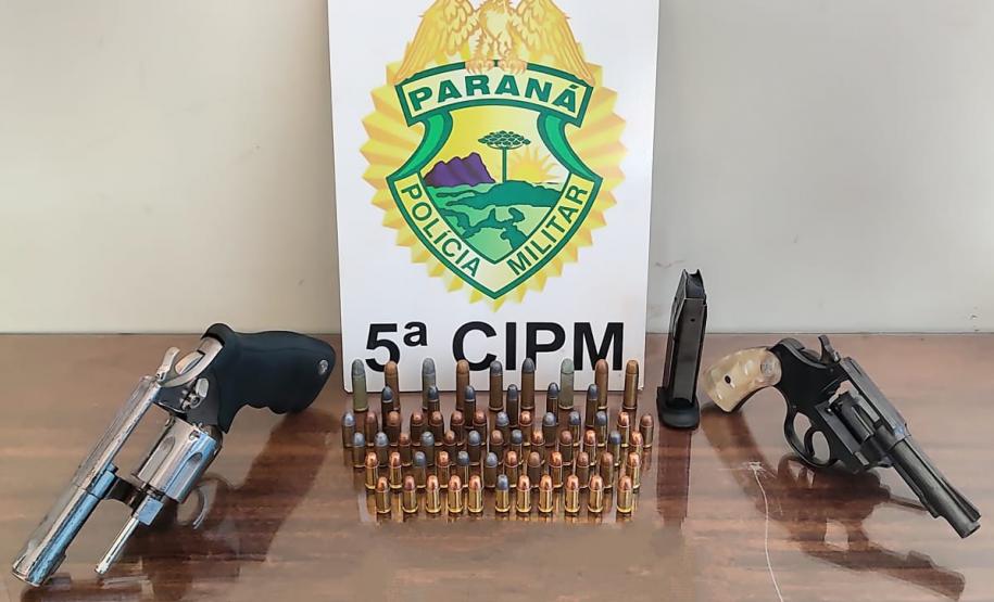 Em situações distintas, PM apreende seis armas de fogo no Noroeste do estado