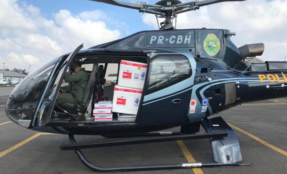 BPMOA apoia distribuição de vacinas com aeronaves no Interior do estado