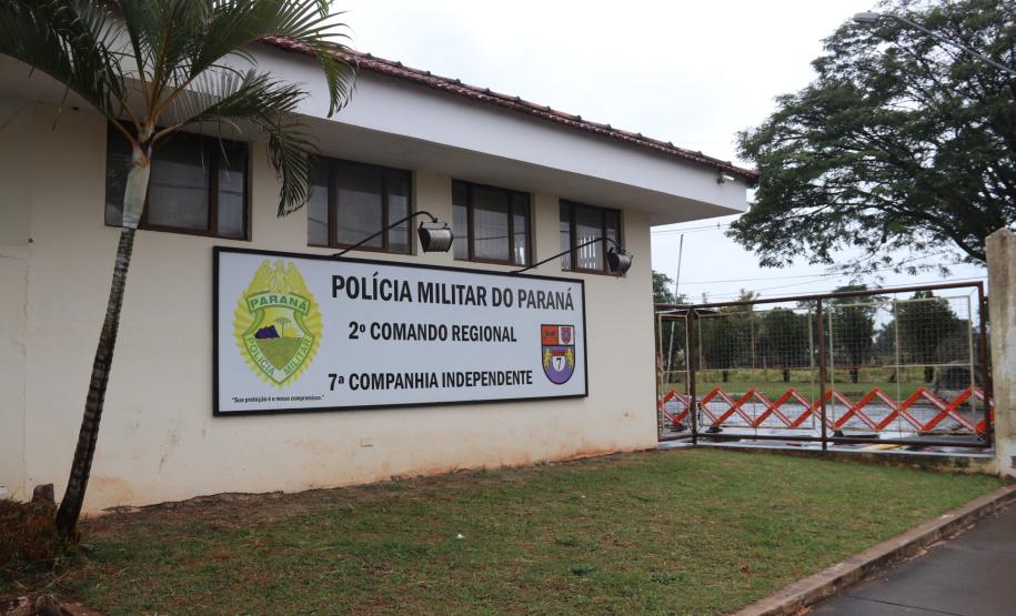 Em Arapongas, oficiais da PM fazem apresentação sobre a 7ª Companhia Independente para o Comandante-Geral