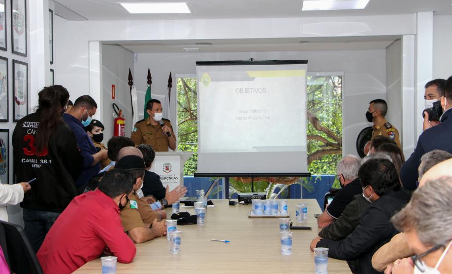 Reestruturação da área da 4 CIPM é tema de reunião do Comando-Geral com os prefeitos da região de Londrina