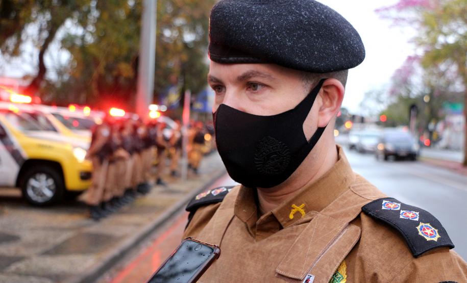 Cerca de 70 policiais reforçam o policiamento na região Leste de Curitiba