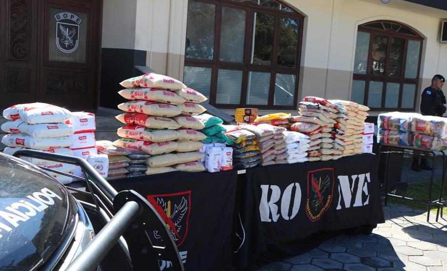RONE arrecada 400 quilos de alimentos para instituições de apoio social em Curitiba