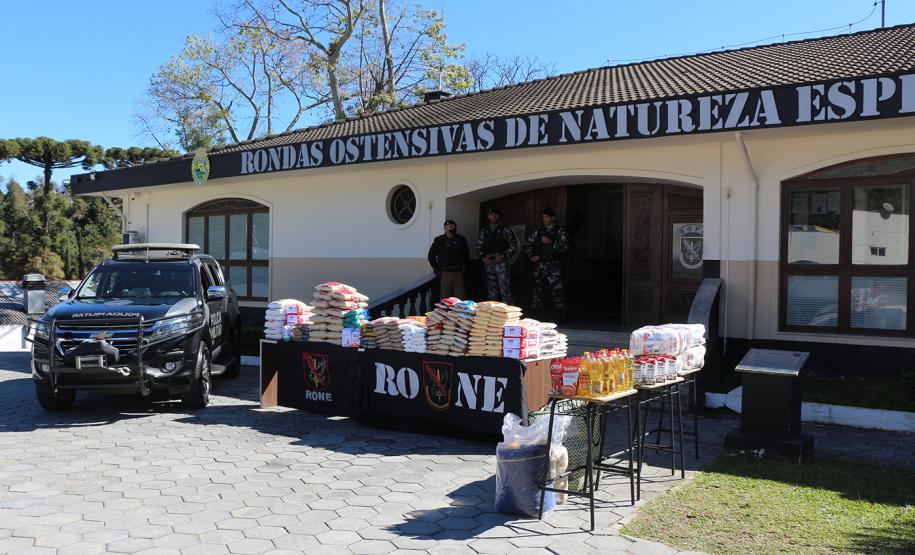 RONE arrecada 400 quilos de alimentos para instituições de apoio social em Curitiba
