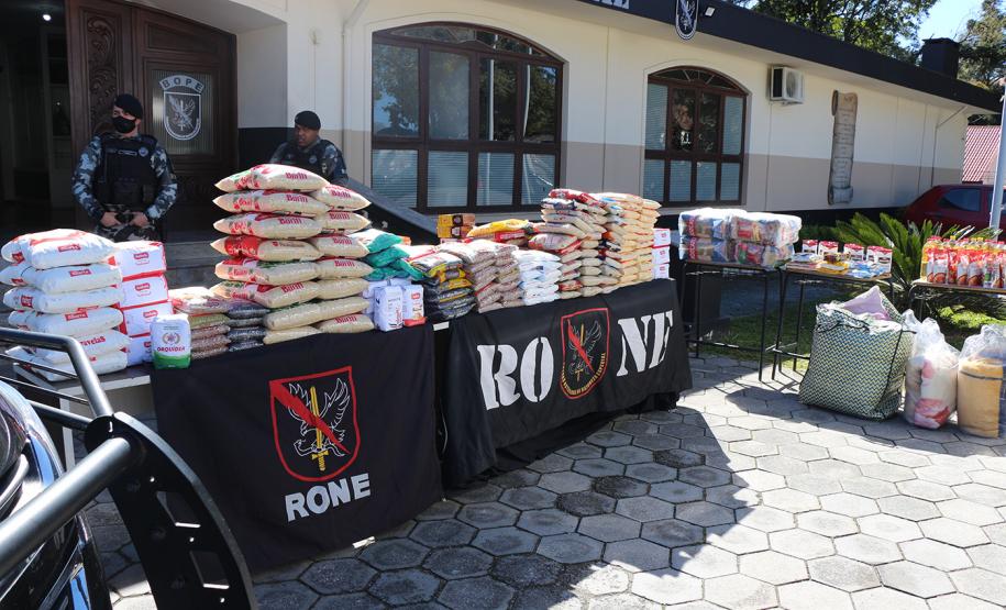 RONE arrecada 400 quilos de alimentos para instituições de apoio social em Curitiba