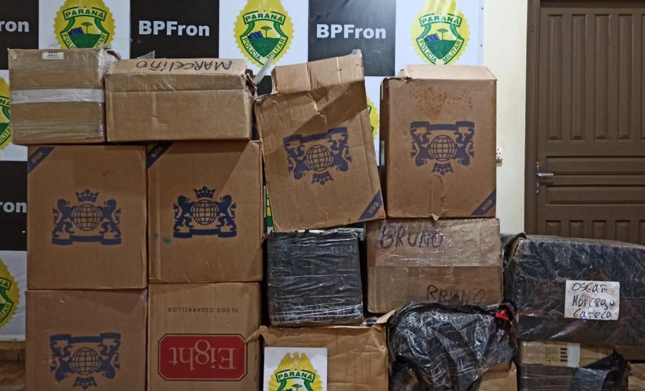 Em situações distintas, BPFron apreende maconha e cigarros contrabandeados, no Oeste do estado