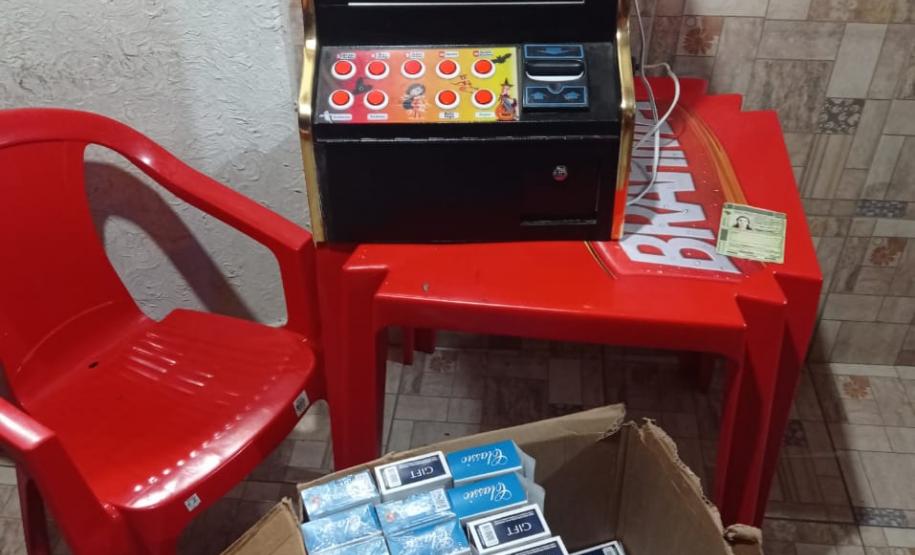 Aifu fiscaliza pontos comerciais e apreende três máquinas caça-níqueis