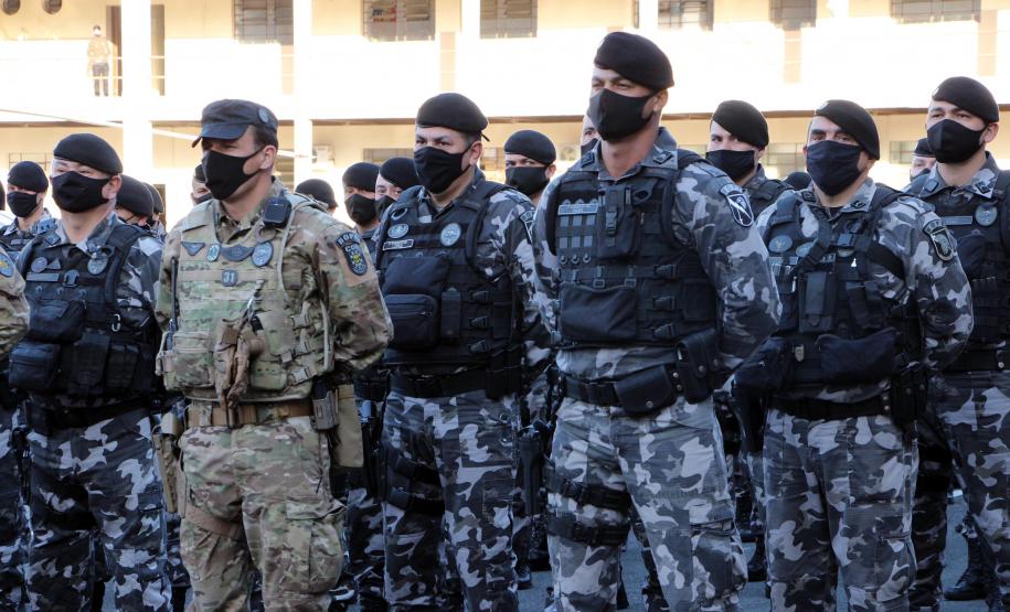 Mais de 200 policiais militares reforçam o policiamento das ruas de Curitiba e Região Metropolitana