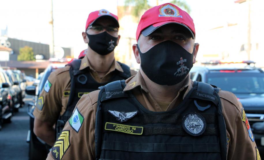 Mais de 200 policiais militares reforçam o policiamento das ruas de Curitiba e Região Metropolitana