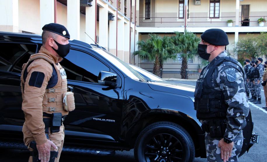 Mais de 200 policiais militares reforçam o policiamento das ruas de Curitiba e Região Metropolitana