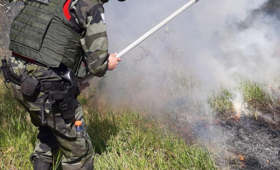 Polícia Ambiental contém incêndio no Parque Nacional de Ilha Grande durante patrulhamento de rotina