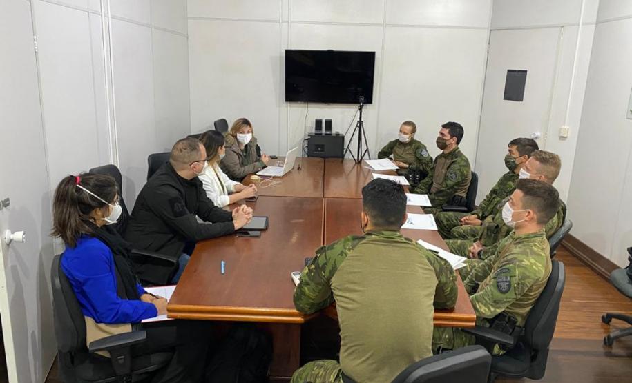 BPFron se reúne com membros da Secretaria Nacional de Políticas sobre Drogas em Marechal Cândido Rondon (PR)