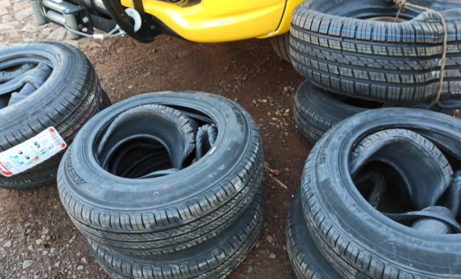 BPRv apreende pneus, cigarros eletrônicos e carga de cobre em situações distintas no estado