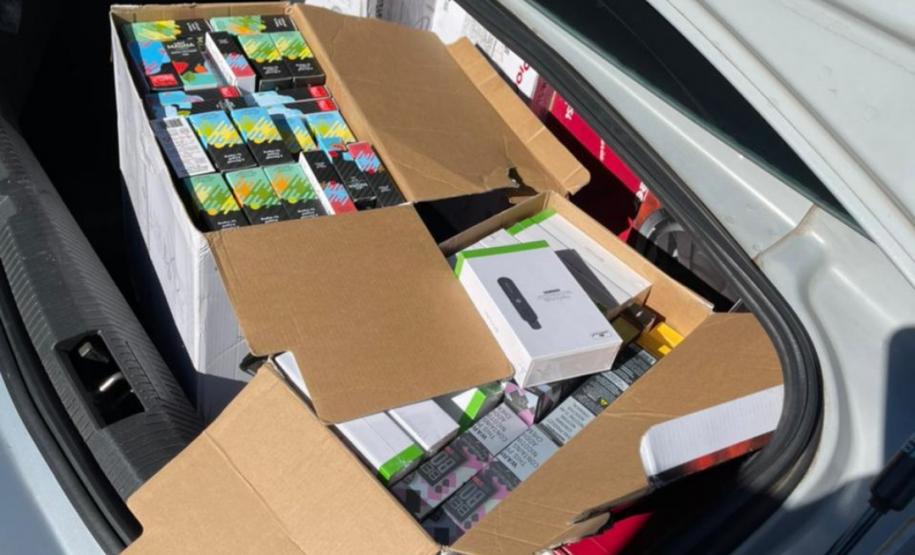 BPRv apreende pneus, cigarros eletrônicos e carga de cobre em situações distintas no estado