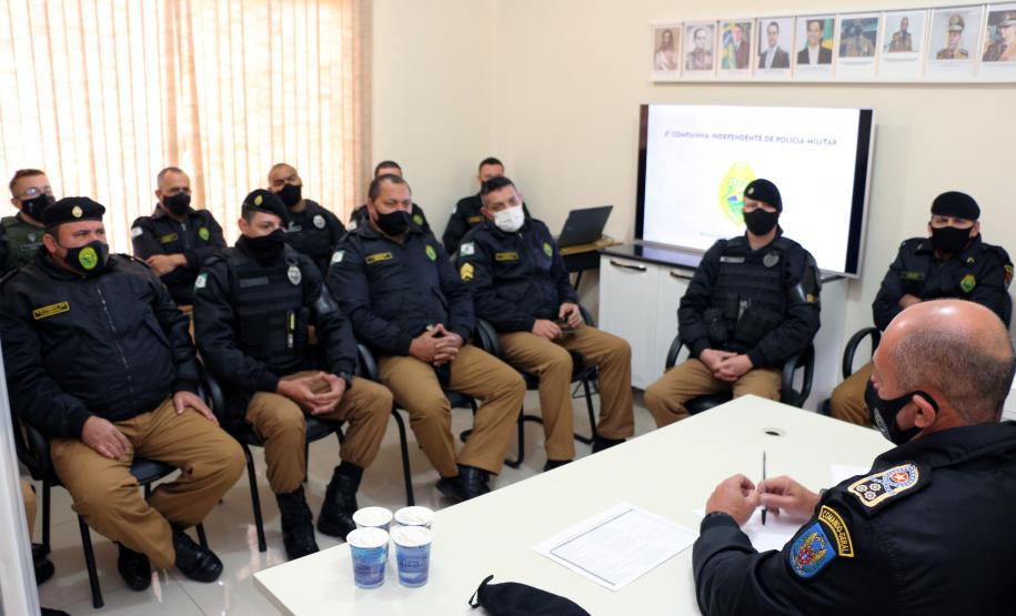 Em Loanda, Comandante-Geral conversa com o efetivo da 3ª CIPM