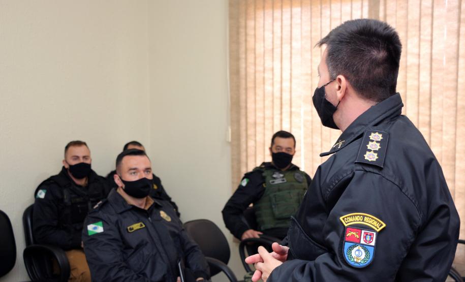 Em Loanda, Comandante-Geral conversa com o efetivo da 3ª CIPM