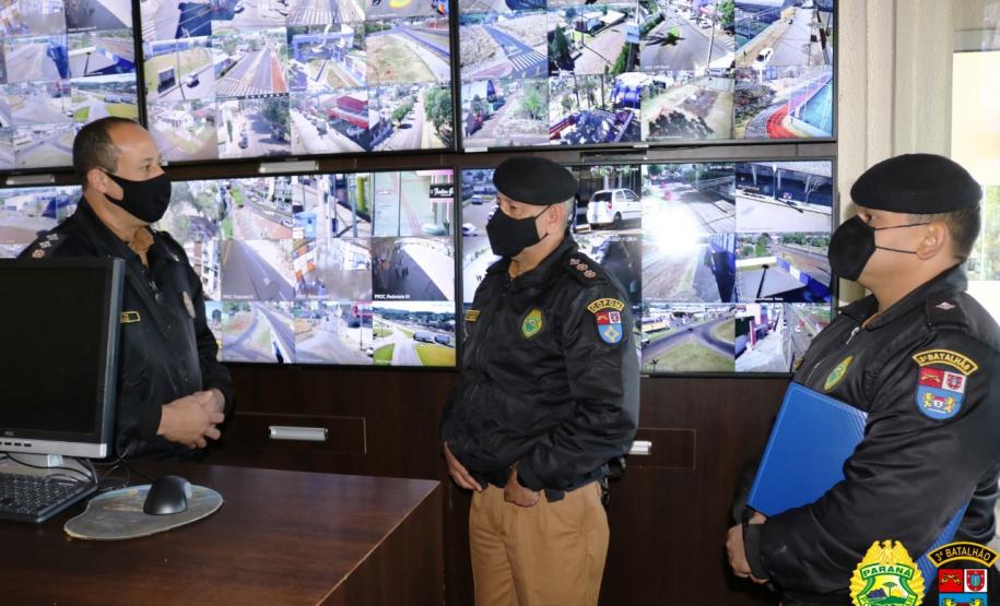 Batalhão da PM de Pato Branco (PR) recebe a visita do Chefe do COPOM