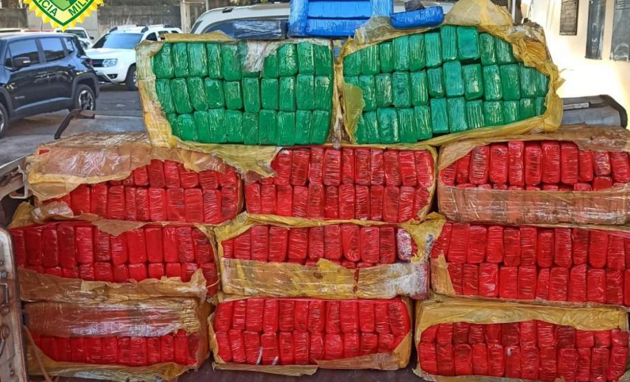 Quase 230 quilos de maconha são apreendidos pela PM em Cianorte (PR)