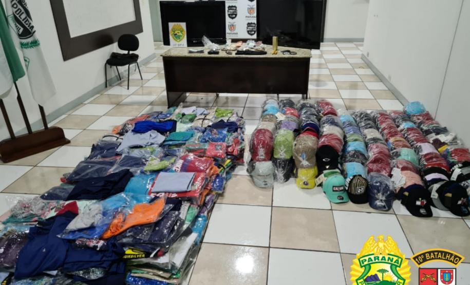 PM recupera diversos produtos roubados de uma empresa antes da vítima fazer a denúncia no Norte do estado