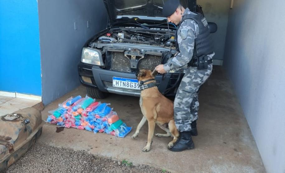 PM apreende carga crack avaliado em quase R$ 1 milhão no Oeste do estado