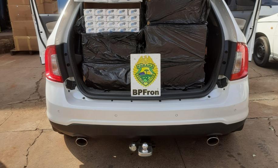 No Oeste do Paraná, ação conjunta entre policiais militares e federais resulta na apreensão de grande carga de cigarros contrabandeados