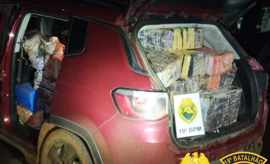 Carro com 464 quilos de maconha é apreendido pela PM em Toledo (PR)