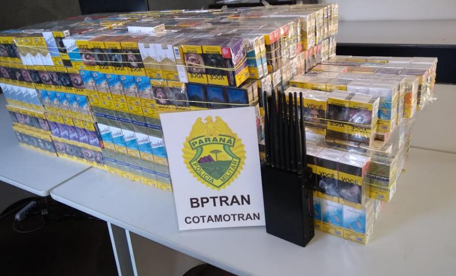 BPTran e Receita Estadual apreendem carga de R$ 46 mil em cigarros roubados na RMC