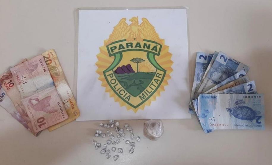 Pistola e drogas são apreendidas durante ações da PM no Litoral do estado