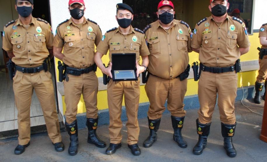 Batalhão Rodoviário homenageia oficial que comandou Companhia de Cascavel