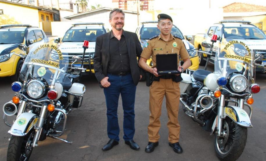 Batalhão Rodoviário homenageia oficial que comandou Companhia de Cascavel