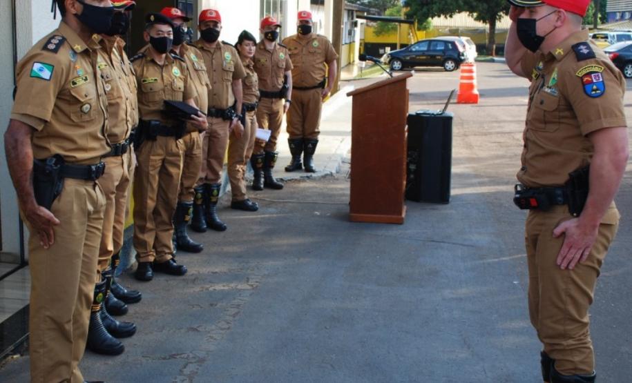 Batalhão Rodoviário homenageia oficial que comandou Companhia de Cascavel