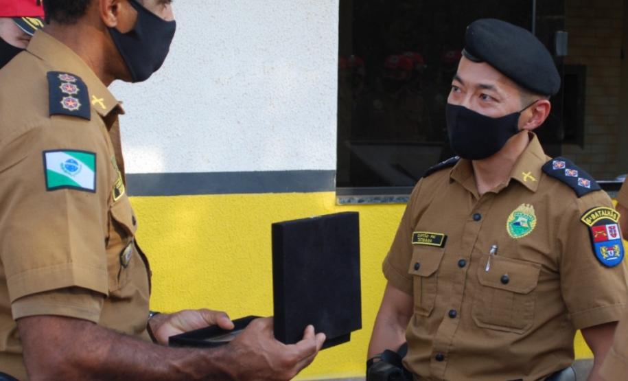 Batalhão Rodoviário homenageia oficial que comandou Companhia de Cascavel