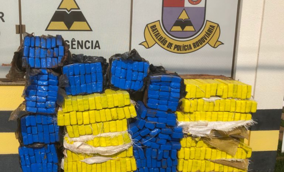 Mais de 600 quilos de maconha são apreendidos pelo BPRv no Oeste do estado