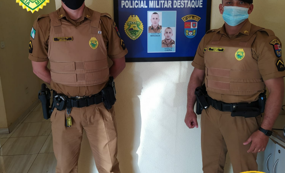 PM de Ivaiporã (PR) faz solenidade em homenagem a policiais que impediram suicídio de uma mulher