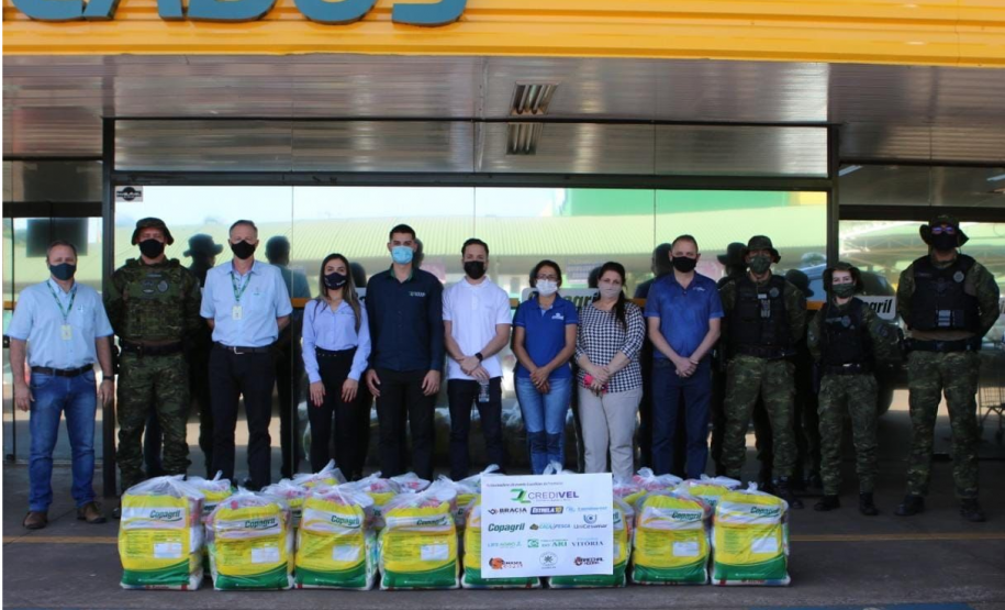 Com o Desafio virtual Guardiões da Fronteira, BPFRON arrecada 3,6 toneladas de alimentos para famílias e entidades