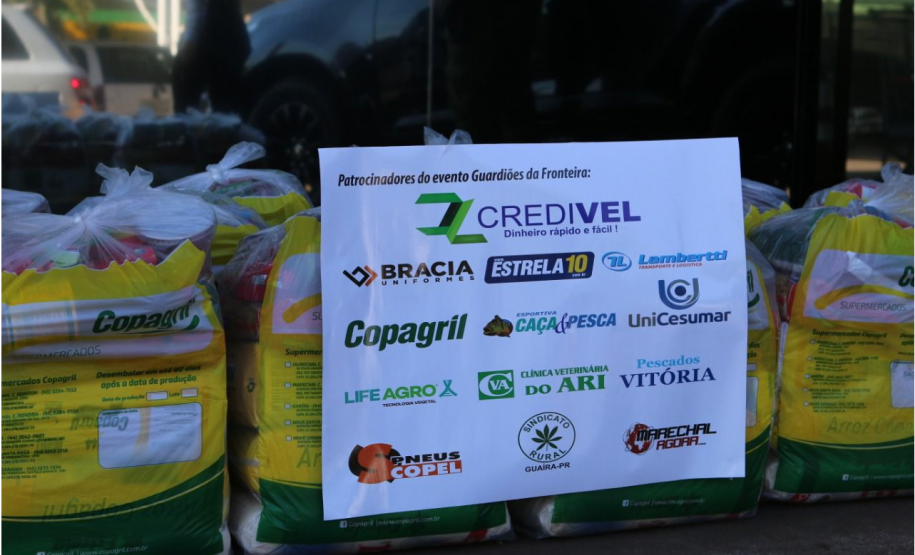 Com o Desafio virtual Guardiões da Fronteira, BPFRON arrecada 3,6 toneladas de alimentos para famílias e entidades