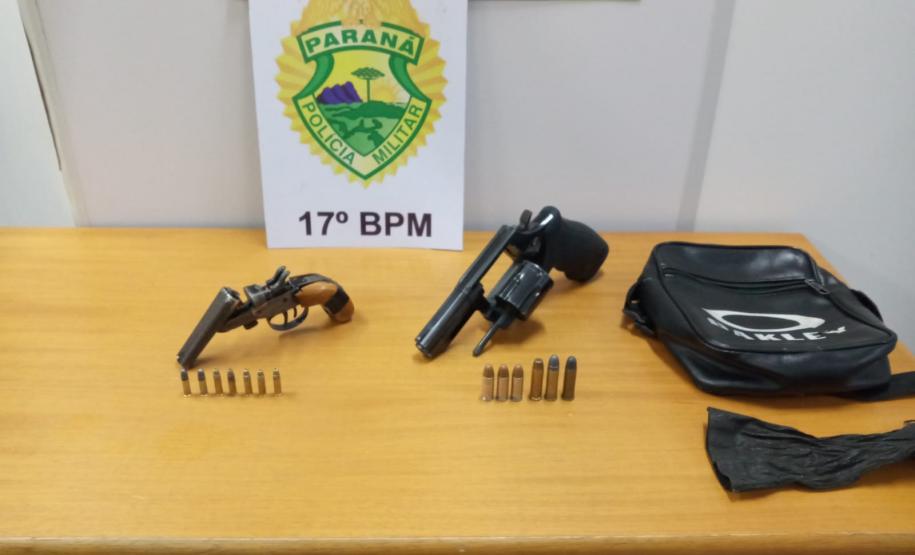 Trio é encaminhado e duas armas de fogo apreendidas em Campo Largo, na RMC