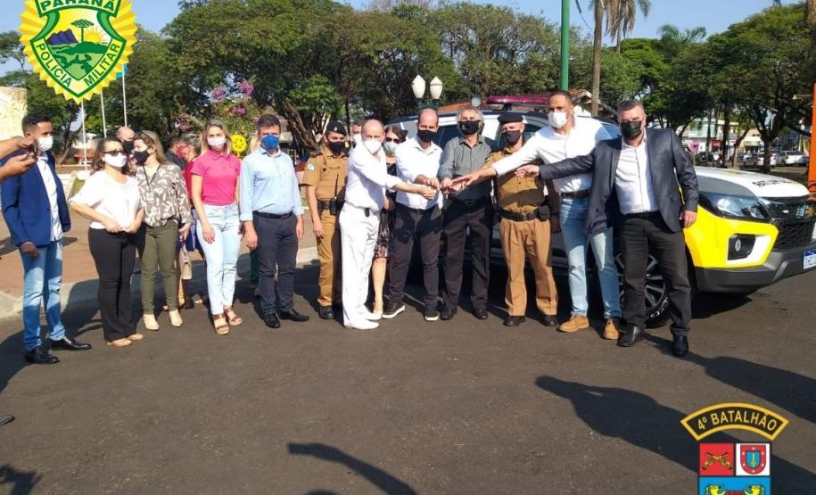 Novas viaturas são entregues para reforçar atuação nas cidades de Paiçandu e Sarandi