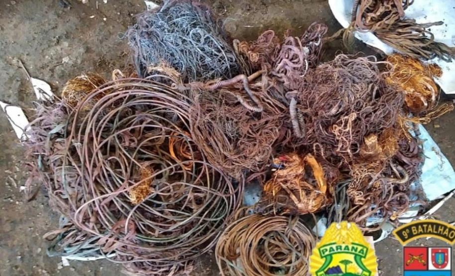 PM deflagra Operação Energia em conjunto com empresas telefônicas e apreende cabos e torre de telefonia