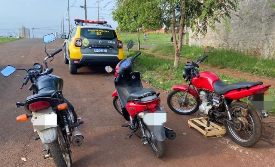 Em situações distintas, PM recupera veículos roubados e apreende arma de fogo no Noroeste do estado