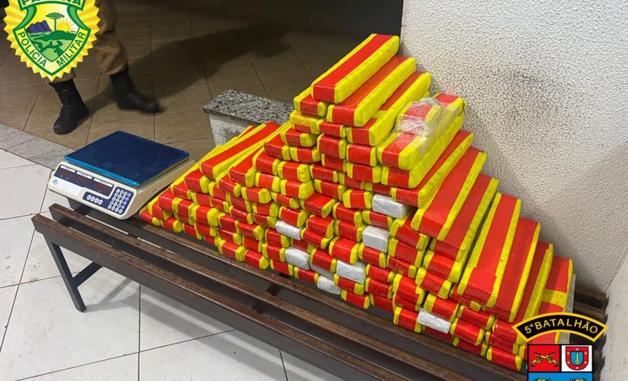 Polícia Militar de Londrina (PR) apreende 62 quilos de maconha e encaminha três por tráfico de drogas