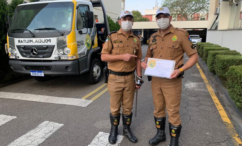 BPTran parabeniza militares estaduais e resgata histórico da unidade com painel de fotografias