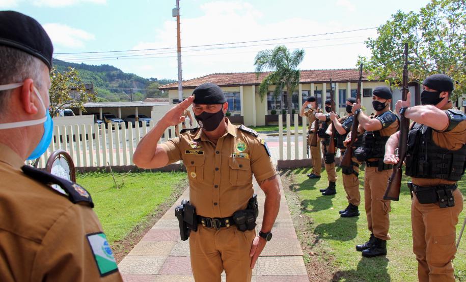 Comandante-Geral da PM visita unidade em Irati (PR)