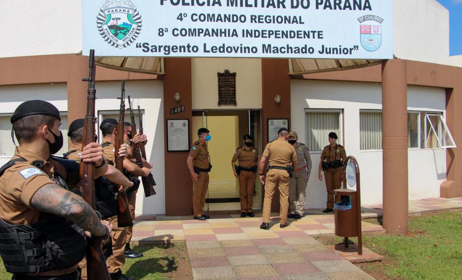 Comandante-Geral da PM visita unidade em Irati (PR)