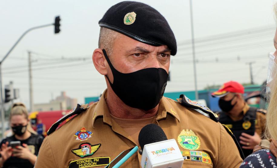 Polícia Militar participa de blitz educativa integrada da Semana Nacional do Trânsito na Linha Verde em Curitiba