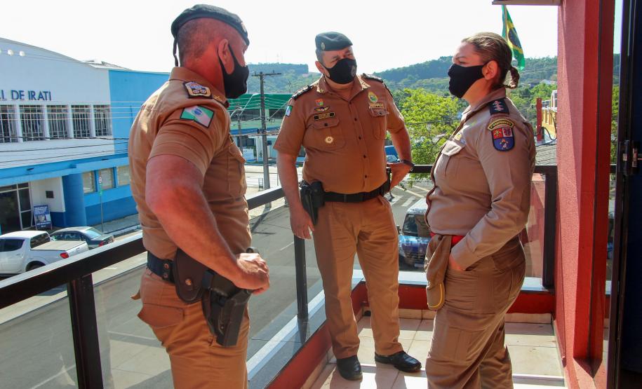 Comandante-Geral da PM visita unidade em Irati (PR)