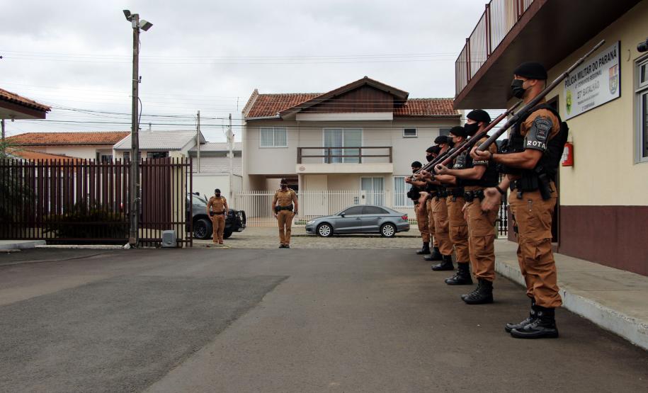 Em União da Vitória, Comandante-Geral conversa com praças e oficiais e recebe prefeitos no 27° Batalhão