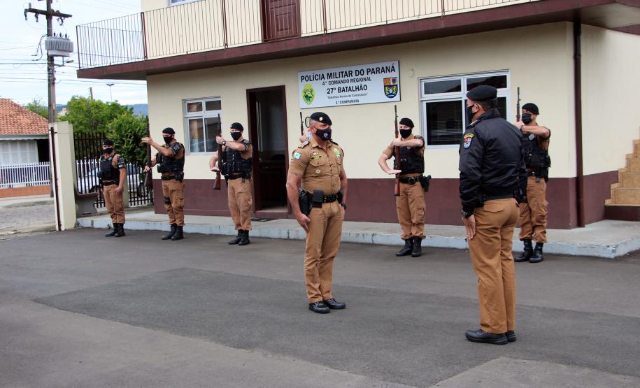 Em União da Vitória, Comandante-Geral conversa com praças e oficiais e recebe prefeitos no 27° Batalhão