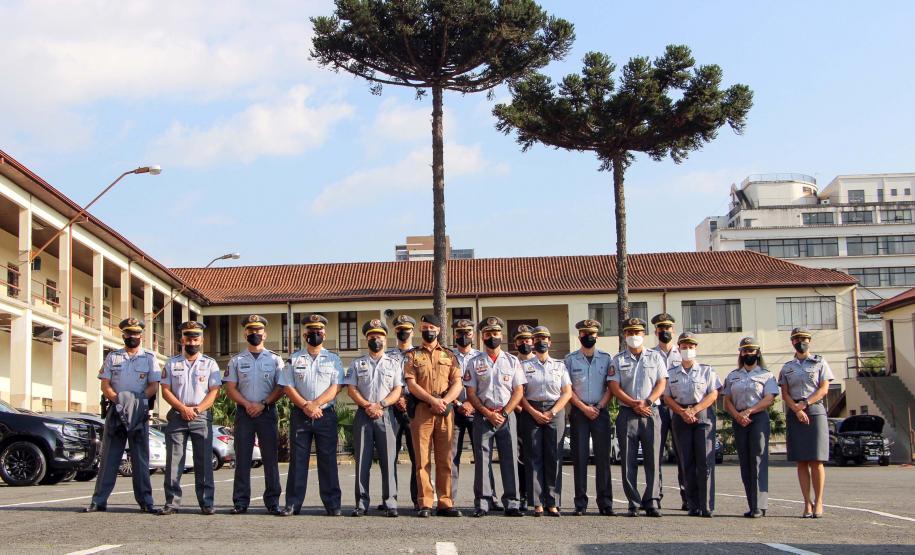 Polícia Militar do Paraná recebe comitiva do Curso de Aperfeiçoamento de Oficiais (CAO) da Polícia Militar de São Paulo (PMESP)