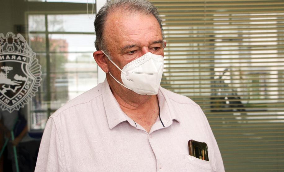 Comandante-Geral da PM recebe major Veterano que foi homenageado no Campeonato Paranaense de Adestramento